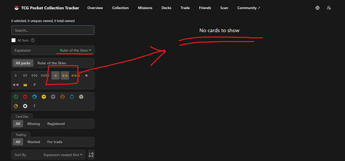 no cards