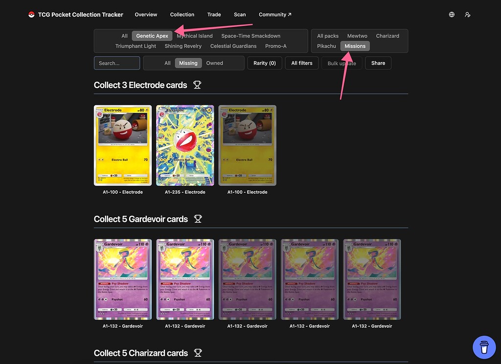 pokemon tcg pocket card tracker Pokmon Pocket: Crafting Guide Pocket-Tracker  Free Companion App